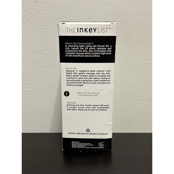 The Inkey List Oat Cleansing Balm Cleanser Remove Makeup Cleanse 5 oz - Picture 2 of 2